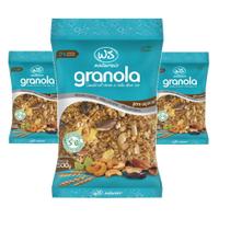 3x Granola Zero WS NATURAIS 500g