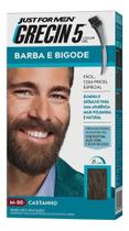 3X Grecin 5 Colorgel Barba E Bigode Castanho M-90 28G Envio
