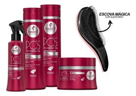 3X Haskell Pós Progressiva Kit Completo 300Ml C/4 Produtos