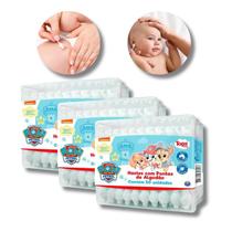 3x Hastes Ponta de Algodão Baby Topz Patrulha Canina C/ 150 Unidades