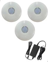 3x hiper led 16w abs azul iluminacao piscina com fonte 5a 3x hiper led 16w abs azul iluminacao piscina com fonte 5a