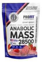 3X Hipercalórico Anabolic Mass 28500 3Kg Profit Labs Sabor M