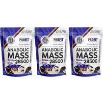 3x Hipercalórico Anabolic Mass 3Kg Profit Cookies And Cream