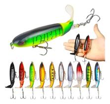 3X Isca Artificial Whopper Popper Plopper Com Helice Escolha