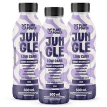 3x Isotônico Jungle Low Carb Plant Power Uva 500ml