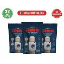 3x JIMO Limpa Máquina ROUPAS Concentrada Antirresíduos Higienização