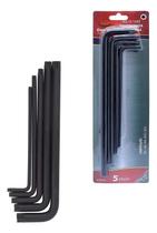 3X Jogo Chave L Estriada Multidentada Extra Longa 5 Peças Cr 3X Jogo Chave L Estriada Multidentada Extra Longa 5 Peças Cr