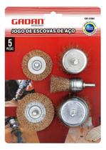 3X Jogo De Escova De Aço Rotativa Com Haste Furadeira 5 Peça 3X Jogo De Escova De Aço Rotativa Com Haste Furadeira 5 Peça