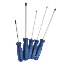 3X Jogo Kit Chave Fenda E Phillips Com 5 Peças 150-160S Gedo 3X Jogo Kit Chave Fenda E Phillips Com 5 Peças 150-160S Gedo