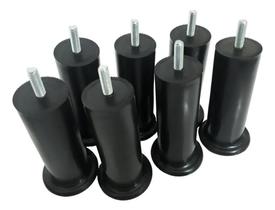 3X Jogo Pé Cama Box Baú 9 Peças Pu 12 Cm Casal Muito Forte