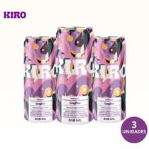 3x Kiro Bebida Gaseificada de Maracujá e Cúrcuma 310ml 3x Kiro Bebida Gaseificada de Maracujá e Cúrcuma 310ml