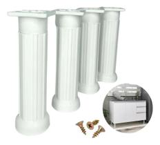 3X Kit 10 Pé De Cozinha Armário Pia Móveis Plástico 14 Até 1 3X Kit 10 Pé De Cozinha Armário Pia Móveis Plástico 14 Até 1