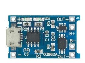 3X Kit 10X Módulo Carregador Tp4056 18650 Bateria Lítio Usb