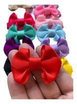 3X Kit 12 Laços De Cabelo Infantil Bebê Cruzado Antideslizan