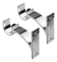 3X Kit 2 Suportes Parede Para Varão Cortina 28Mm Cores