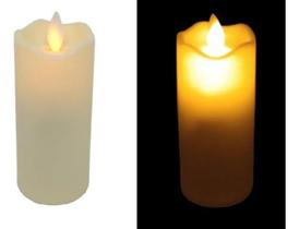 3X Kit 2 Velas De Led Eletrônica Chama Viva Com Pilhas Inclu