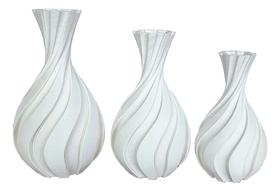 3X Kit 3 Vasos Jarros Decorativos Para Plantas Artificiais