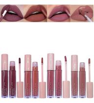 3X Kit 4 Batons Líquido Matte Perfect Lips Ruby Rose 3X Kit 4 Batons Líquido Matte Perfect Lips Ruby Rose