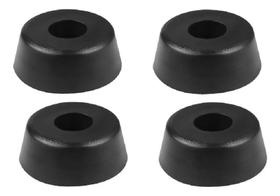 3X Kit 4 Pé De Borracha Pvc Grande Para Caixa De Som Case
