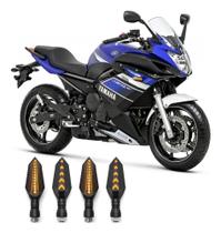 3X Kit 4 Piscas Seta Led Moto Fan Titan Twister Cb300 Xre Br