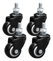 3X Kit 4 Rodizios Roda Espiga Rodinha Giratorio 2 Polegadas