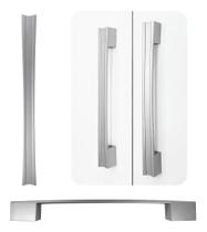 3X Kit C/10 Puxador Monza 160/192 Mm Porta Cozinha Guarda Ro