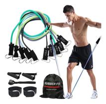 3X Kit Elástico Para Treino Exercícios Malhar Musculação Cas 3X Kit Elástico Para Treino Exercícios Malhar Musculação Cas
