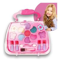 3X Kit Maquiagem Infantil Maleta - Maquiagem Menina