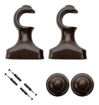 3X Kit Suporte Para Varão De Cortina 29Mm Reibr 3X Kit Suporte Para Varão De Cortina 29Mm Reibr