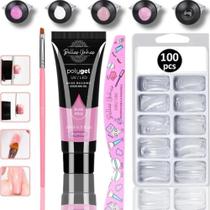 3X Kit Unha Gel Polygel Poligel Unhas Molde F1 + Lixa + Pinc 3X Kit Unha Gel Polygel Poligel Unhas Molde F1 + Lixa + Pinc