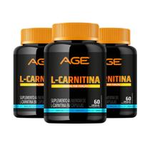3x L-Carnitina (60 cápsulas) - AGE - (60 cápsulas) - AGE