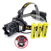 3X Lanterna De Cabeça Led T12 Usb Jws 3.000 Lumens A Mais Fo