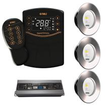 3x led slim 10w tholz + fonte 60w + smartpool