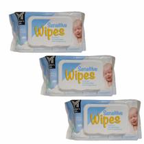 3x Lenços Umedecidos Sensitive Wipes Hipoalergênico- 50 Un 3x Lenços Umedecidos Sensitive Wipes Hipoalergênico- 50 Un
