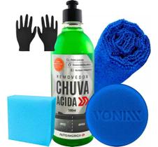 3X Limpador Vidros Tira Mancha Removedor Chuva Ácida Pano