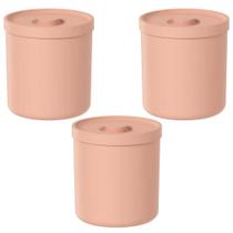 3x Lixeira de Banheiro 6 Litros OU Bold Laranja 3x Lixeira de Banheiro 6 Litros OU Bold Laranja