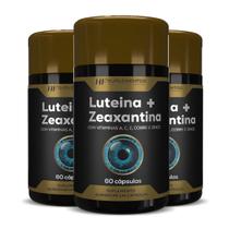 3x luteina 20mg + zeaxantina 3mg vit a c e cobre selenio 60caps