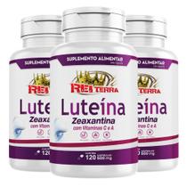 3X Luteína e Zeaxantina com Vitaminas C e A 500mg 360cps - N&S