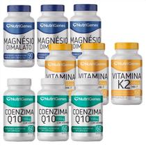 3x Magnésio Dimalato + 3x COQ10 + 3x K2 MK-7 - Nutrigenes