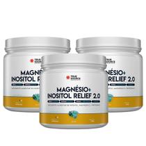 3x Magnésio + Inositol Relief 2.0 Maracujá True Source 375g