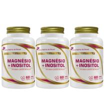 3x Magnésio + Mio Inositol 60 Cápsulas 500mg - Flora Nativa do Brasil