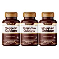 3x Magnésio Quelato 60 Capsulas 500mg - Melfort 3x Magnésio Quelato 60 Capsulas 500mg - Melfort