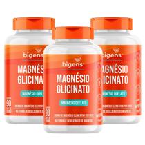 3x Magnésio Quelato Glicinato Bigens 90 Capsulas 3x Magnésio Quelato Glicinato Bigens 90 Capsulas