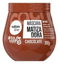 3X Máscara Matizadora Chocolate To De Cacho Salon Line 300G