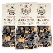 3X Massa Artesanal Calamari Com Tinta Lula Morelli 250G