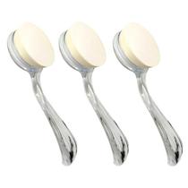 3x Massageador Facial Com Espuma Injetada Portátil Cabo em Acrílico - Importado