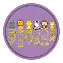 3X Mega Kit De Cortadores Modulados Animais Do Safari