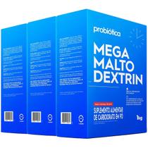 3x Mega Malto Dextrin 1kg - Probiótica Sabor Morango 3x Mega Malto Dextrin 1kg - Probiótica Sabor Morango