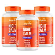 3x Melatonina Night Calm Complex Bigens 60 Capsulas