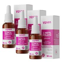 3X Metilfolato De Cálcio Ydrosolv Yosen Laranja 30Ml